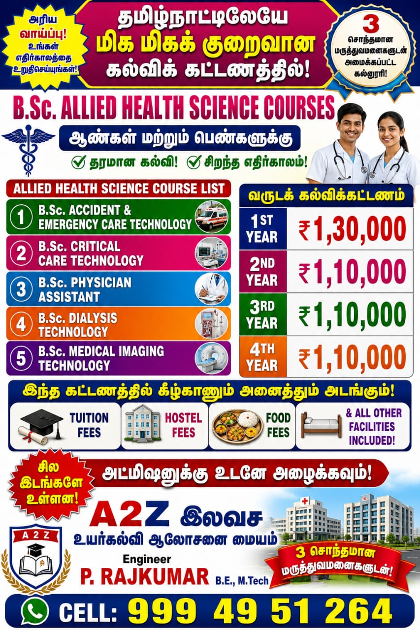 B.Sc Allied Health Science premium courses